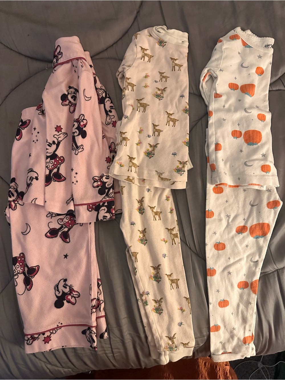 Bundle of three girls 2 piece pajama sets sz 2T